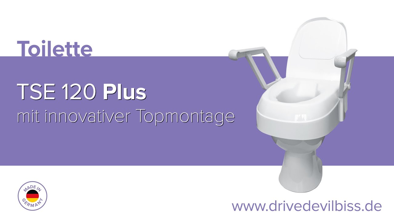 Rehausse WC avec accoudoirs TSE 120 PLUS - Medical Domicile