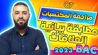 مراجعة المكتسبات باك 2023 || المطابقة البيانية