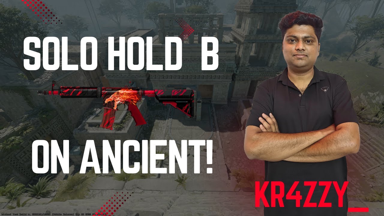 Solo Hold by Kr4zzy_ on Ancient! | CS2 Auction Nashik Semifinal | Upper Bracket | Map 1