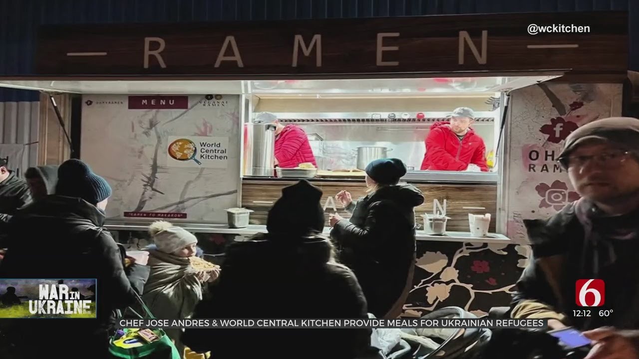Chef Jose Andres & World Central Kitchen Provide Meals For Ukrainian ...
