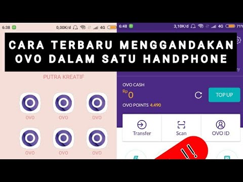 CARA MENGGANDAKAN APLIKASI OVO DALAM SATU HANDPHONE