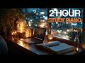 Rain Piano for Deep Focus & Study (2 Hours, No Talking, Window Rain Sounds)