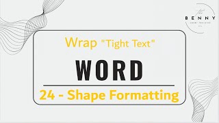 Wrap Tight Text #wordtutorial #آموزش_ورد #wrap