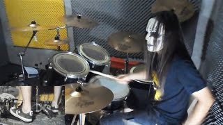 Slipknot - Surfacing Drum Cover With Joey Jordison Mask drum play-through by Jordan chords