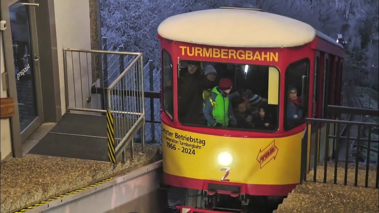 Letzter Tag Turmbergbahn Karlsruhe 29. Dezember 2024