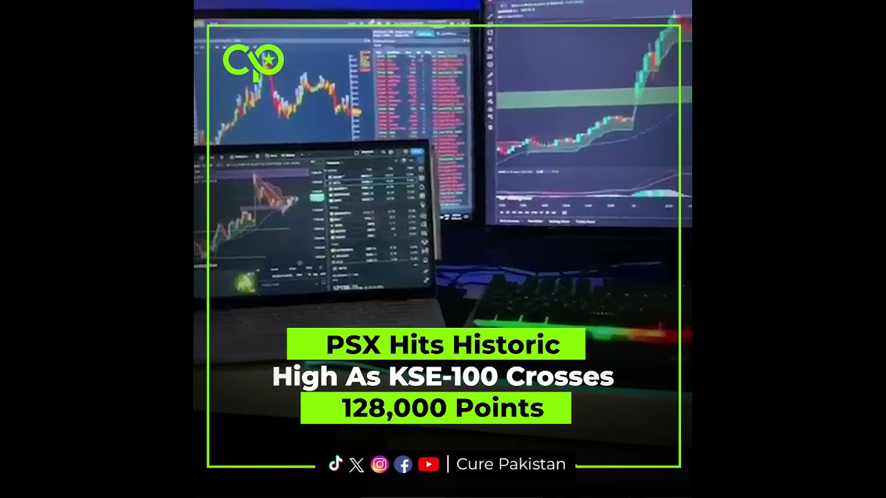 PSX Hits Historic High As KSE-100 Crosses 128,000 Points