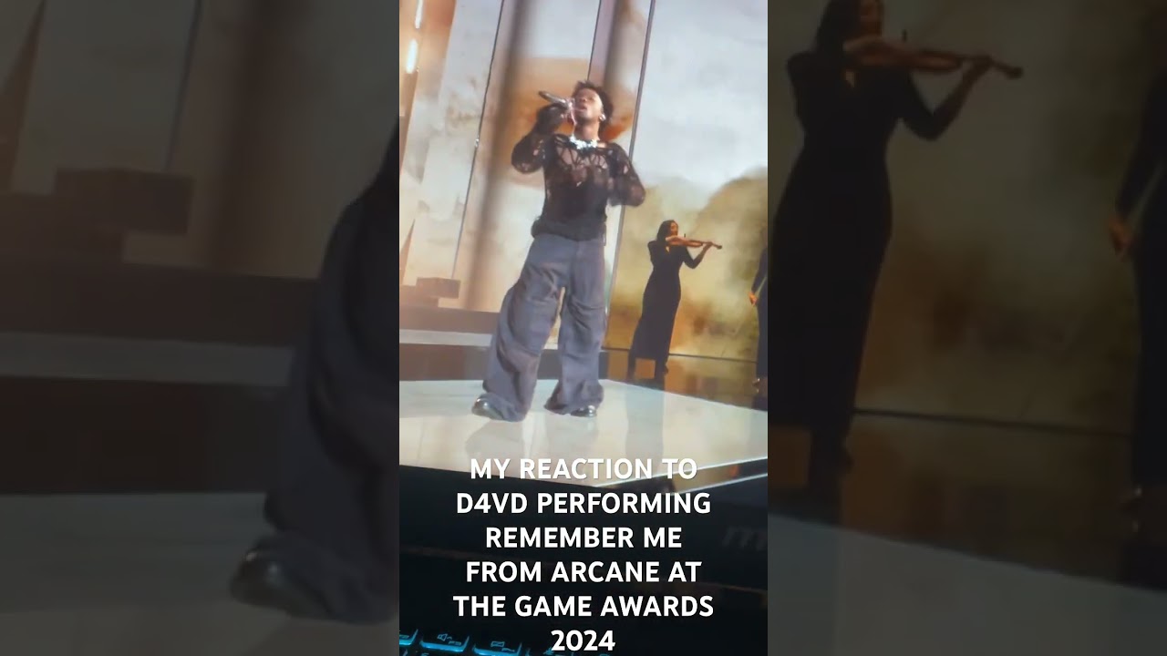MY REACTION TO D4VD PERFORMING REMEMBER ME FROM ARCANE AT THE GAME AWARDS 2024 