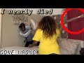 ANNOYING MY AFRICAN MOM FOR 24 HOURS BY CALLING HER NAMES *🖕🏾* PRANK GONE WRONG (I nearly die) 🔪