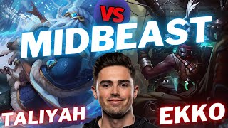 MIDBEAST | TALIYAH VS EKKO | MID GAMEPLAY | Patch 15.15 / Season 15 | #LeagueofLegends