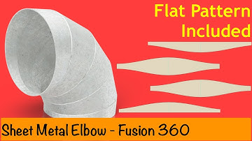 Sheet Metal Elbow 90 - Fusion 360 Tutorial