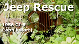 Jeep Rescue- 1956 CJ5 rescue and tear down