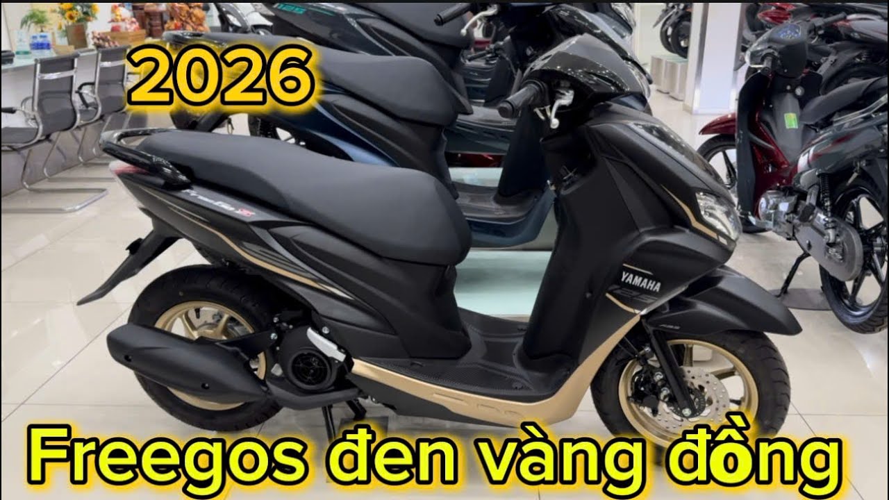 Yamaha Freego S 125 Màu Đen Vàng Đồng Mới Nhất Tháng 1/2026 | Bình Exciter