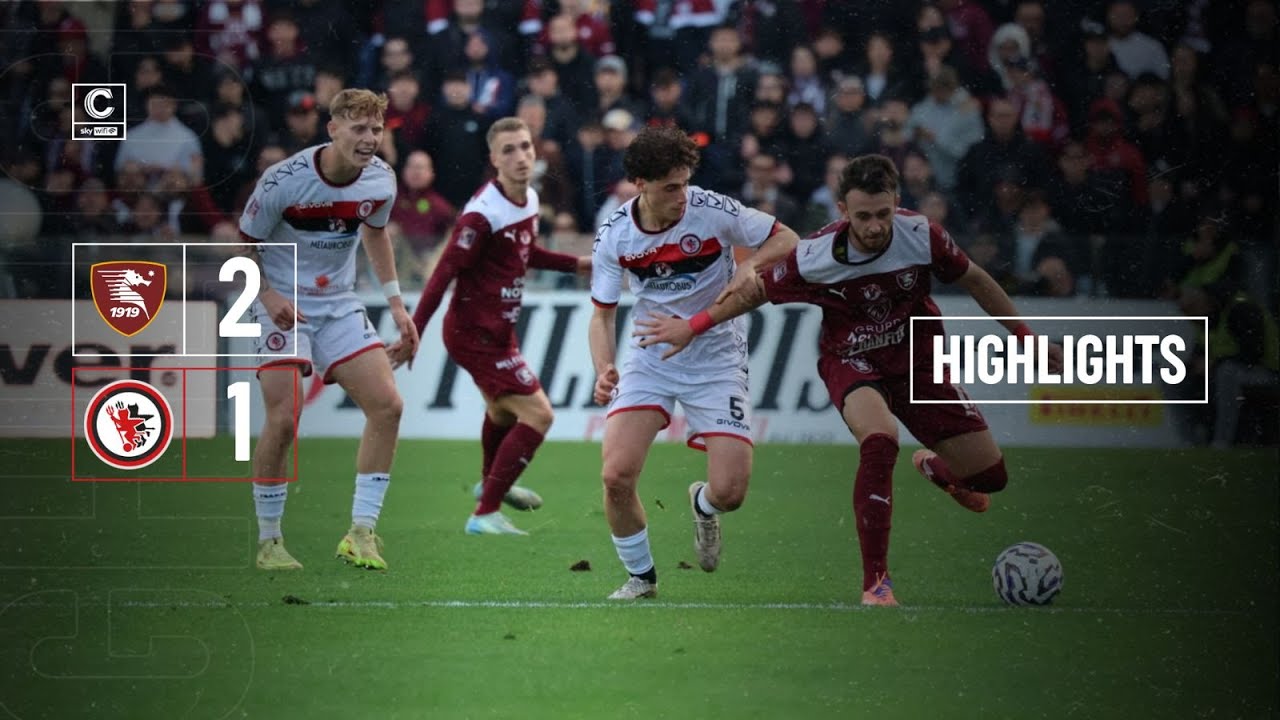 SALERNITANA - FOGGIA 2 a 1: GLI HIGHLIGHTS