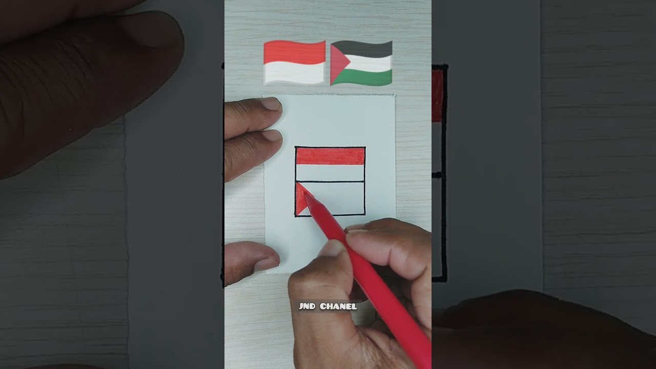 gambar bendera indonesia 🇮🇩 dan palestina 🇵🇸