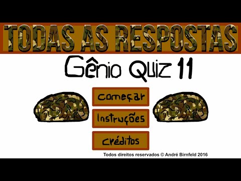 ZEREI O GENIO QUIZ 6  TODAS AS RESPOSTAS 