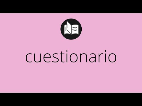 Video: ¿Cuál es la definición de un cuestionario de prueba?