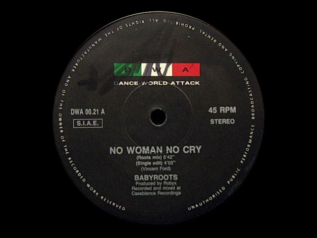 BABYROOTS - No Woman No Cry (Classic Disco 1990) HQ Audio class=