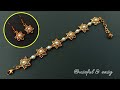 An Elegant Bridal Jewelry Sets//Beaded Jewelry Making//Bracelet & Earrings// Useful & Easy