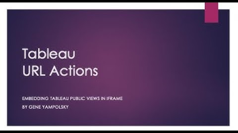 Play video file on Tableau dashboard.