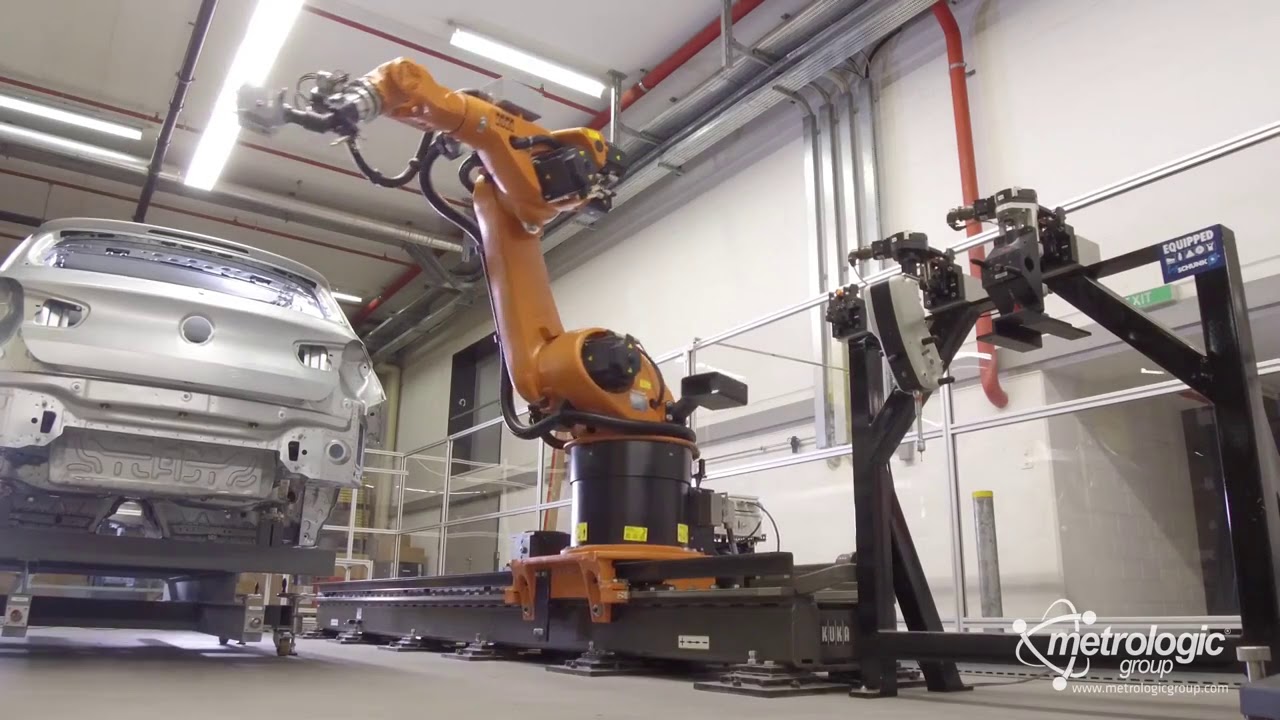 Metrolog X4 i Robot Car Body Inspection with Leica Laser Tracker - YouTube