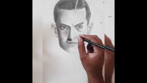 Aamir Khan Ghajini- Transition Sketch - Time lapse sketch