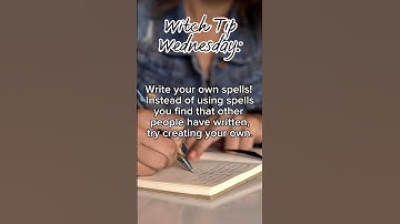 Witch Tip Wednesday 22- Write Spells! #magick #witchcraft #paganism #spells