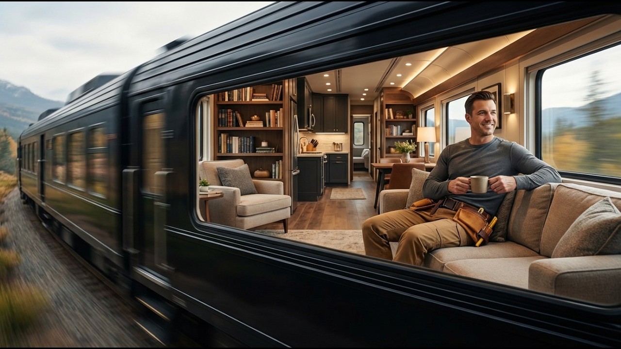 Inside the Million Dollar House Built in a Legendary Big Boy Locomotive (ASMR)