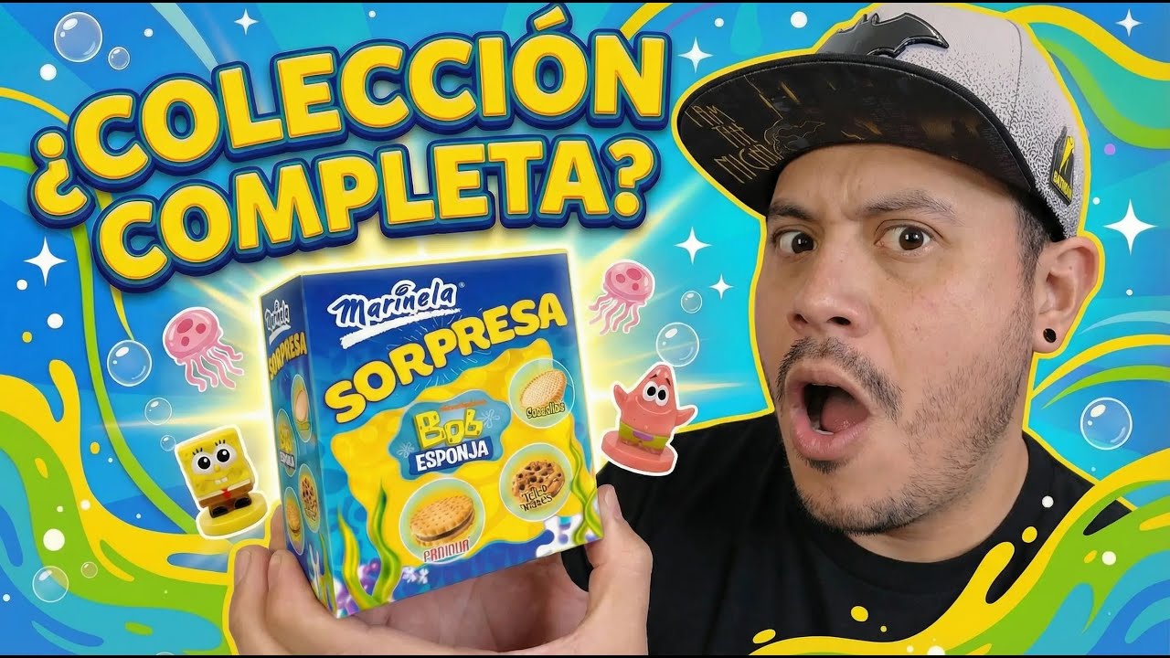 Abri 15 Cajitas Sorpresa Marinela de BOB ESPONJA