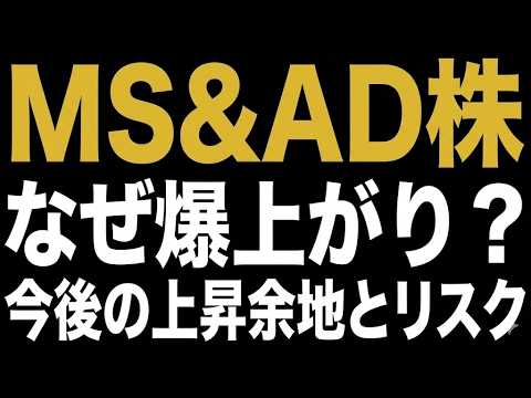 MS&AD株なぜ爆上がり？今後の上昇余地とリスク