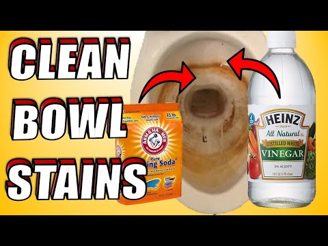 How to Clean Toilet Bowl Stains With Baking Soda & Vinegar