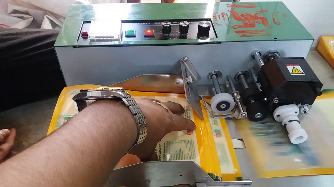 Dry ink batch coding machine   from Allespack new delhi  09911474989
