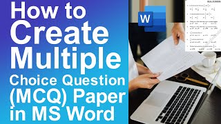 How to Create Multiple Choice Question (MCQ) Paper in Microsoft Word screenshot 1