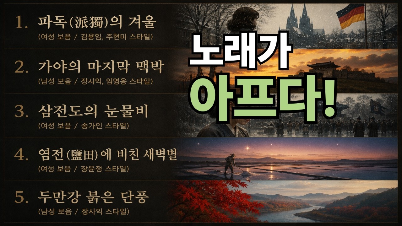 파독의겨울 #정통트롯 #트롯신곡 #눈물트롯 #돌아보면눈물뿐이더라 #장윤정스타일 #안성훈스타일 #부모님추천곡 #인생트롯 #가슴울리는노래 #트롯레전드