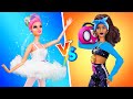 14 DIY Barbie Doll Hacks and Crafts / Hip Hop vs Ballet Dance