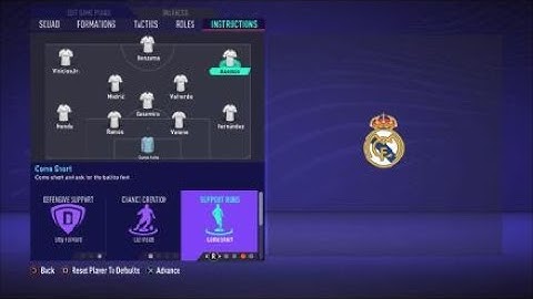 FIFA 21 Custom Tactics -  Recreate 4-3-3 of Real Madrid  + Instructions - Replicate real system