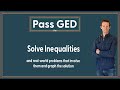 Solving and Graphing GED Math Inequalities