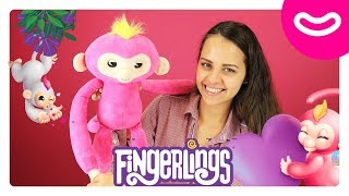 Обезьянка Fingerlings 🐒 Играем с интерактивной игрушкой. Видео для детей