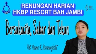 RENUNGAN HARIAN | Roma 12 : 12 | Kamis,19 Desember 2024
