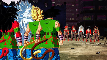 Goku AF All Forms VS Evil Goku All Forms - Dragon Ball Sparking! Zero