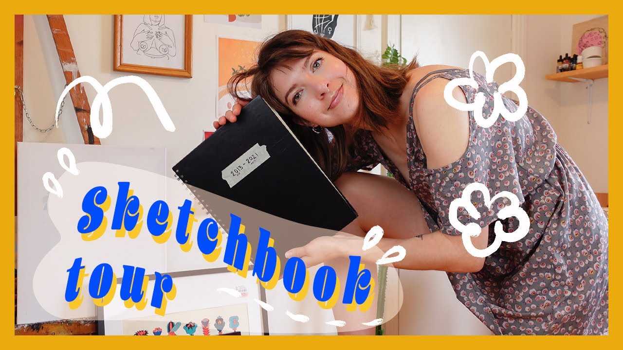 Sketchbook tour I finished my first sketchbook in 28 years! - YouTube