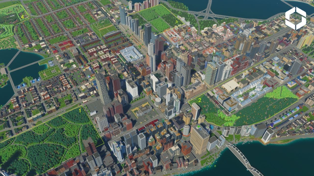I Built a Realistic Giant Urban Forest in My City! Cities Skylines 2 ...