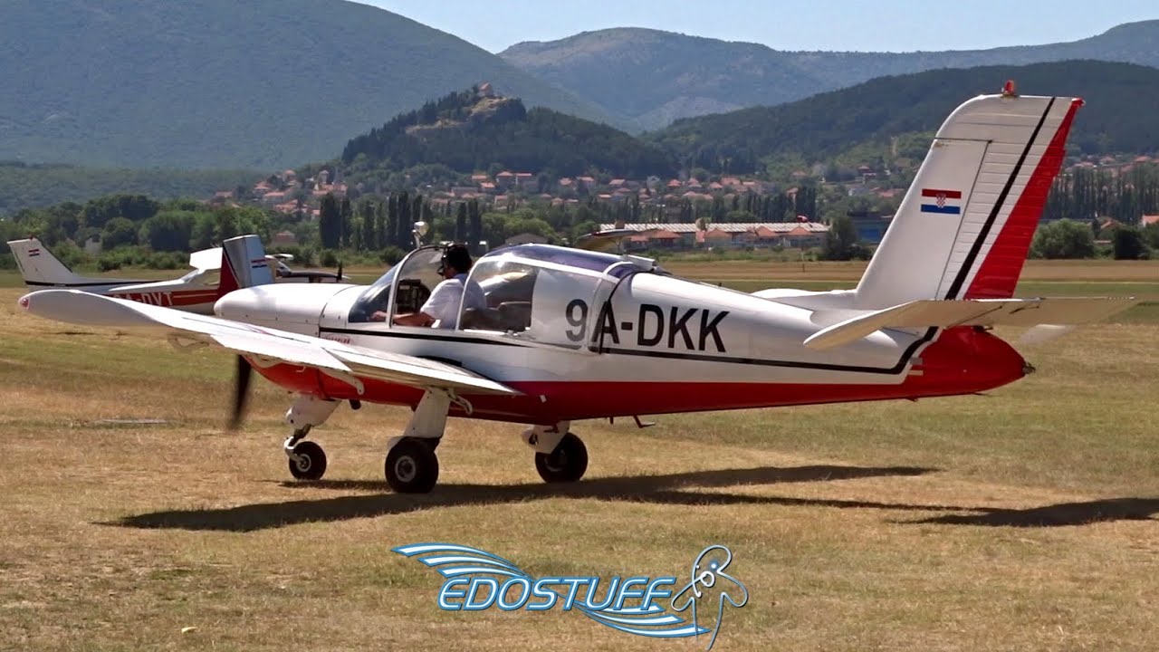 Glider Towing Action at Sinj Airfield Piket LDSS - Croatia July 2015 HD