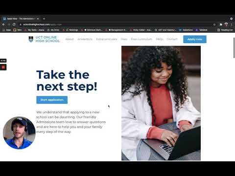 How to Start your Application to UCT Online High School