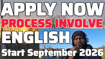 APPLY NOW/STUDY IN EUROPE SEPTEMBER 2026/PROCESS INVOLVED.