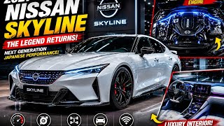 😱【2027新型日産スカイライン】伝説復活！次世代ハイブリッドスポーツセダンの全貌を徹底解説！