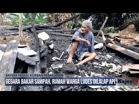 Gegara Bakar Sampah, Rumah Warga Ludes Dilalap Api