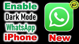 How To Get WhatsApp Dark Mode in iPhone!(New)