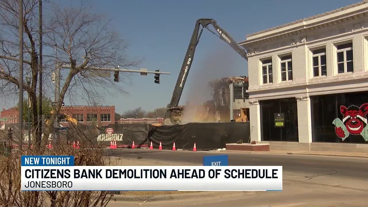 Citizens Bank Building coming down quicker than expected