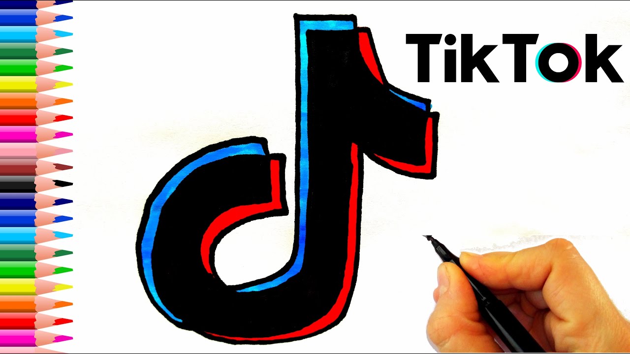 Tik Tok Logo Nasıl Çizilir How To Draw The Tik Tok Logo YouTube