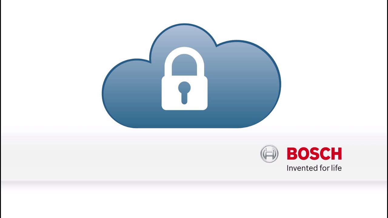 Bosch Security Cloud Based Services Youtube